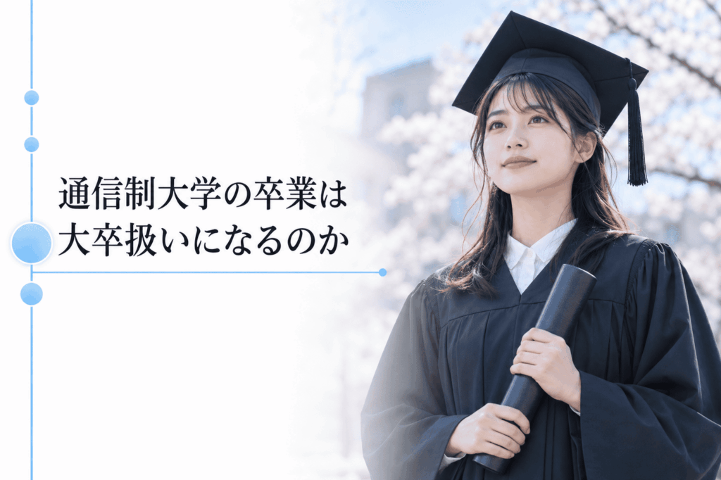通信制大学の卒業は大卒扱いになるのか