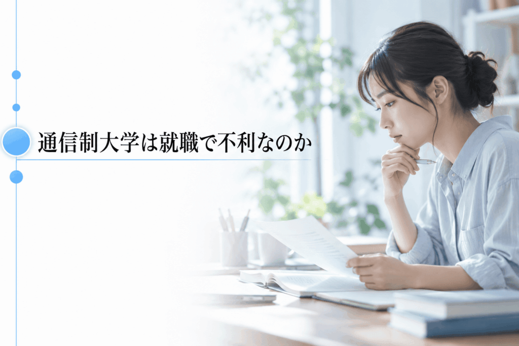 通信制大学は就職で不利なのか