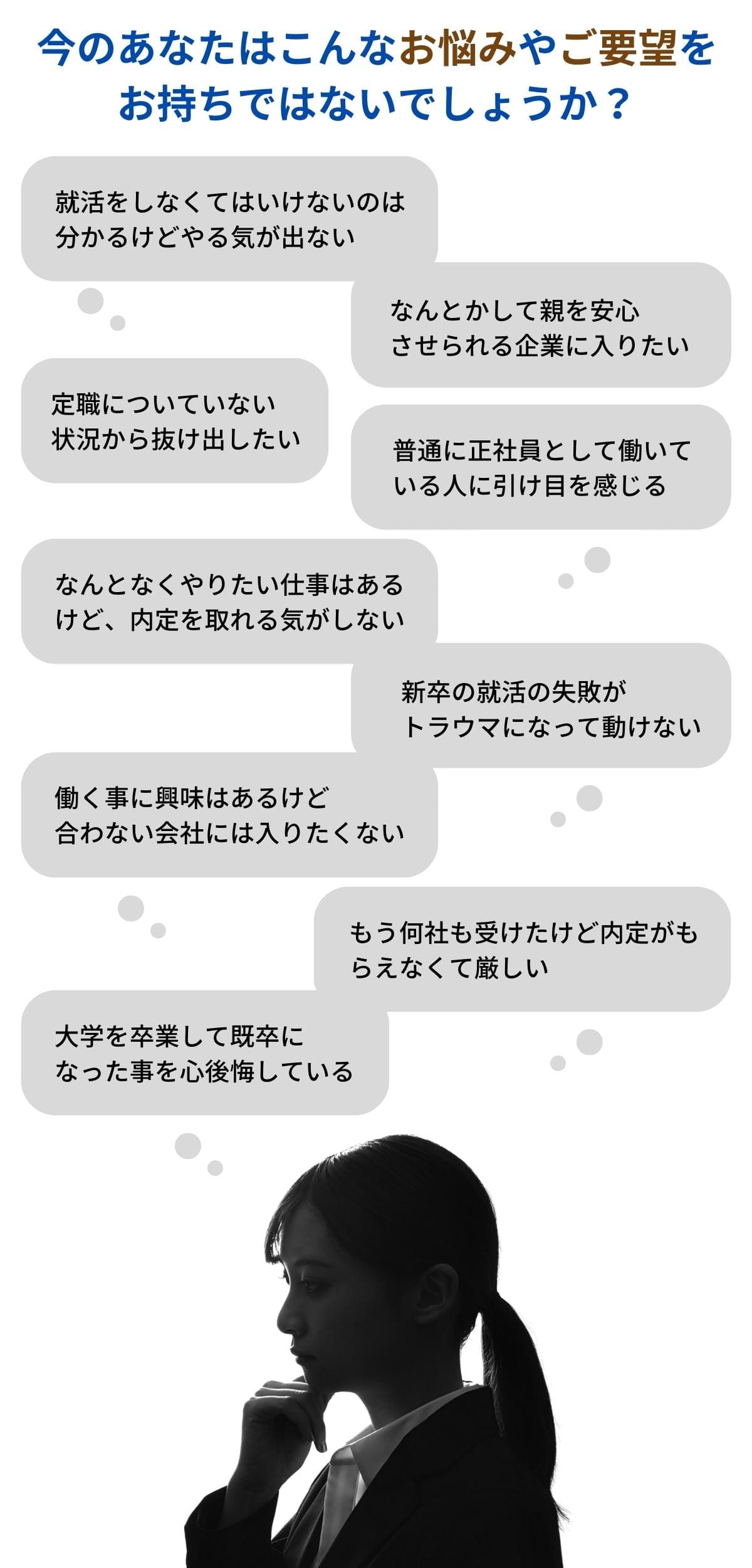 既卒生の悩み