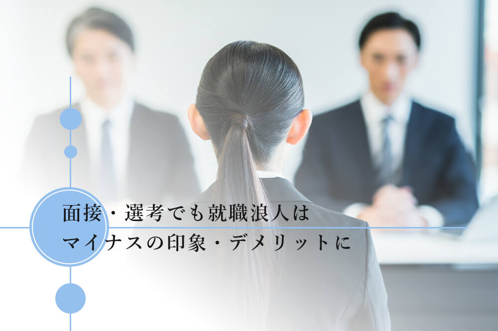 面接・選考でも就職浪人はマイナスの印象・デメリットに